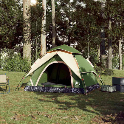 Kuppel-Campingzelt 5 Personen Weiß Verdunkelt Quick Release