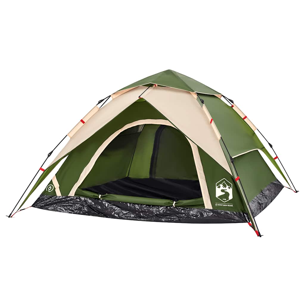 Kuppel-Campingzelt 5 Personen Weiß Verdunkelt Quick Release