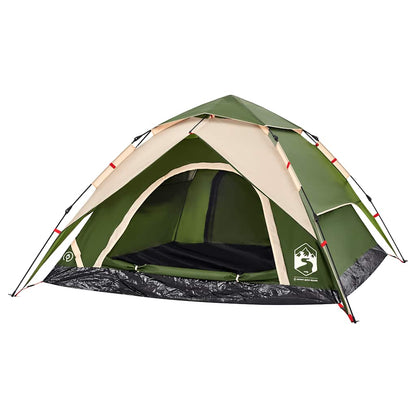 Kuppel-Campingzelt 5 Personen Weiß Verdunkelt Quick Release