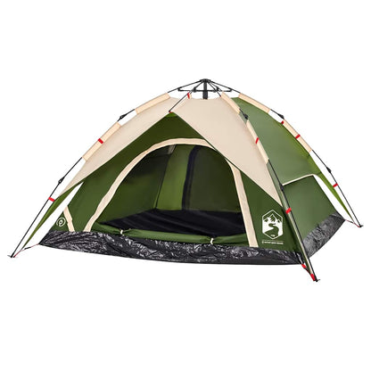 Kuppel-Campingzelt 5 Personen Weiß Verdunkelt Quick Release
