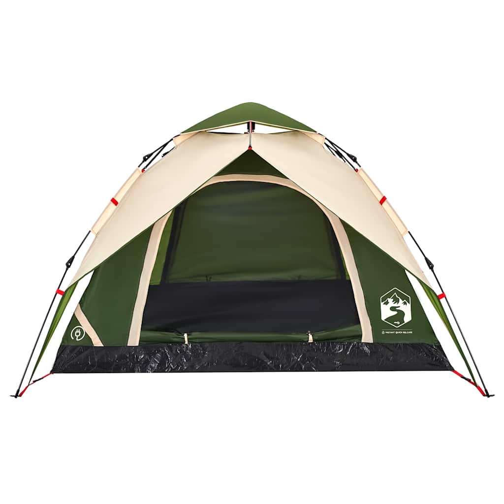 Kuppel-Campingzelt 5 Personen Weiß Verdunkelt Quick Release
