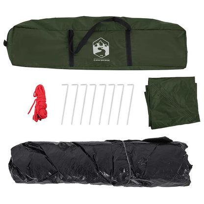 Kuppel-Campingzelt 5 Personen Weiß Verdunkelt Quick Release