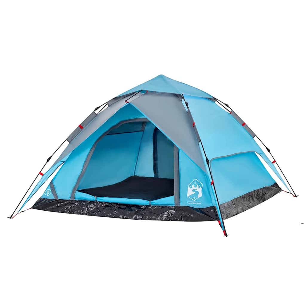 Kuppel-Campingzelt 5 Personen Weiß Verdunkelt Quick Release