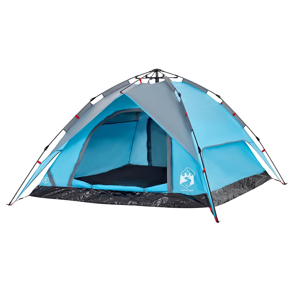Kuppel-Campingzelt 5 Personen Weiß Verdunkelt Quick Release
