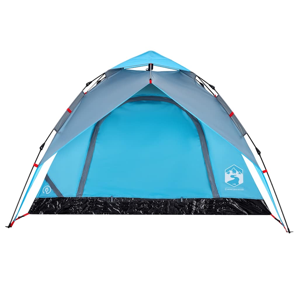 Kuppel-Campingzelt 5 Personen Weiß Verdunkelt Quick Release