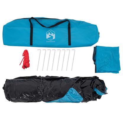 Kuppel-Campingzelt 5 Personen Weiß Verdunkelt Quick Release