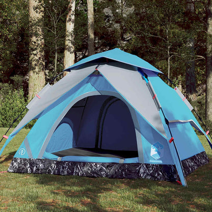 Kuppel-Campingzelt 5 Personen Weiß Verdunkelt Quick Release