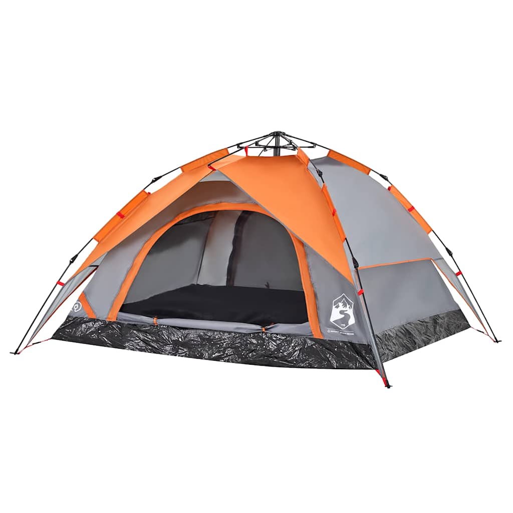 Kuppel-Campingzelt 5 Personen Weiß Verdunkelt Quick Release