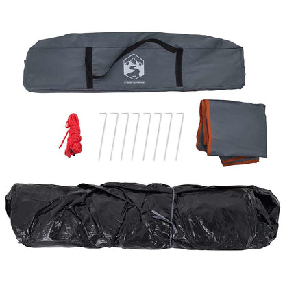 Kuppel-Campingzelt 5 Personen Weiß Verdunkelt Quick Release
