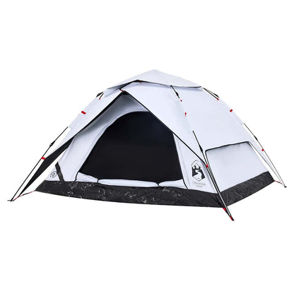 Kuppel-Campingzelt 5 Personen Weiß Verdunkelt Quick Release