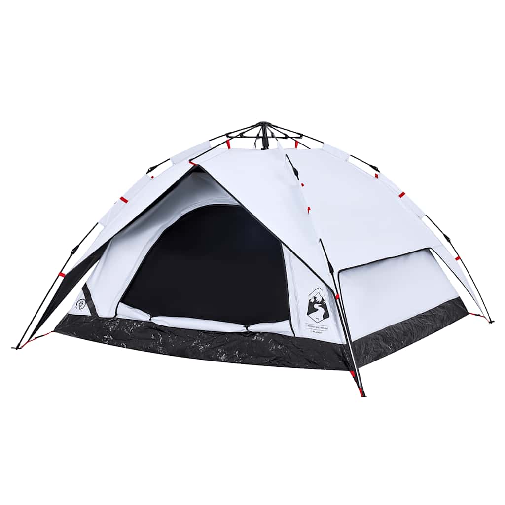 Kuppel-Campingzelt 5 Personen Weiß Verdunkelt Quick Release