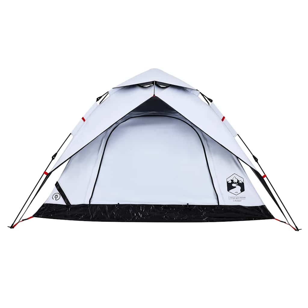 Kuppel-Campingzelt 5 Personen Weiß Verdunkelt Quick Release