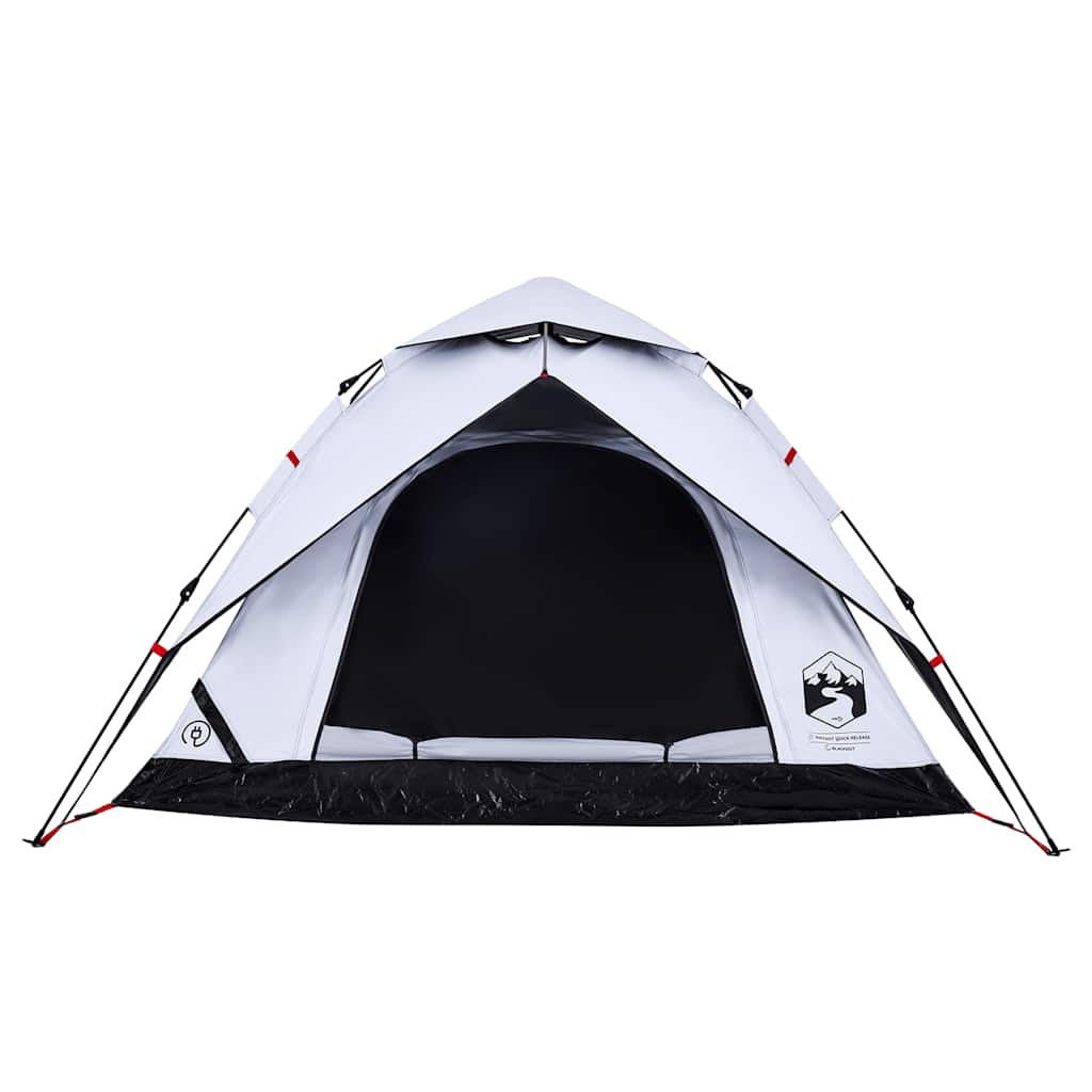 Kuppel-Campingzelt 5 Personen Weiß Verdunkelt Quick Release