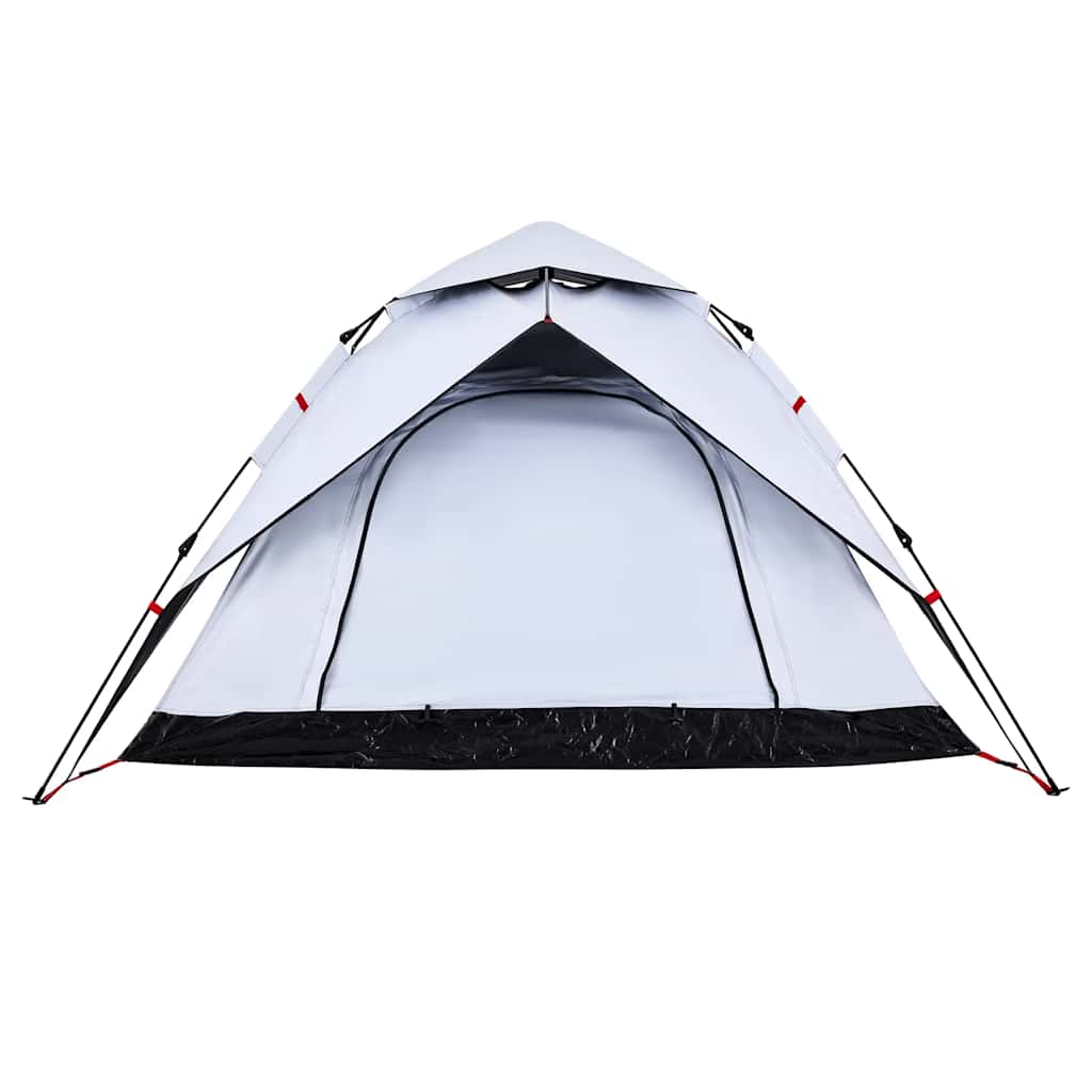 Kuppel-Campingzelt 5 Personen Weiß Verdunkelt Quick Release