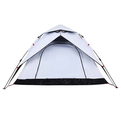 Kuppel-Campingzelt 5 Personen Weiß Verdunkelt Quick Release