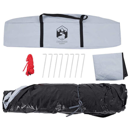 Kuppel-Campingzelt 5 Personen Weiß Verdunkelt Quick Release