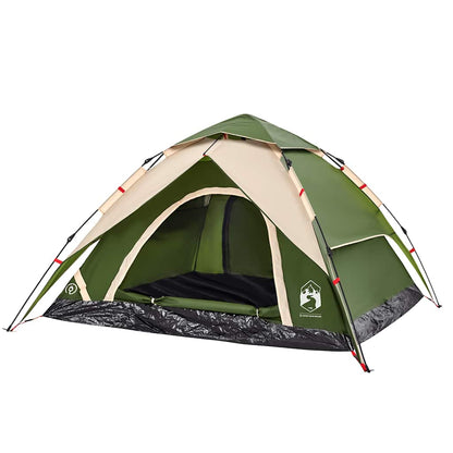 Kuppel-Campingzelt 5 Personen Weiß Verdunkelt Quick Release