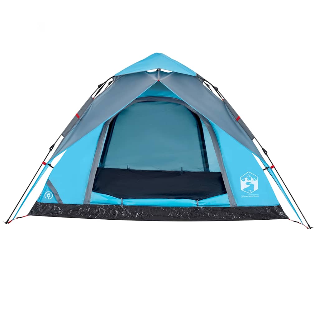 Kuppel-Campingzelt 5 Personen Weiß Verdunkelt Quick Release
