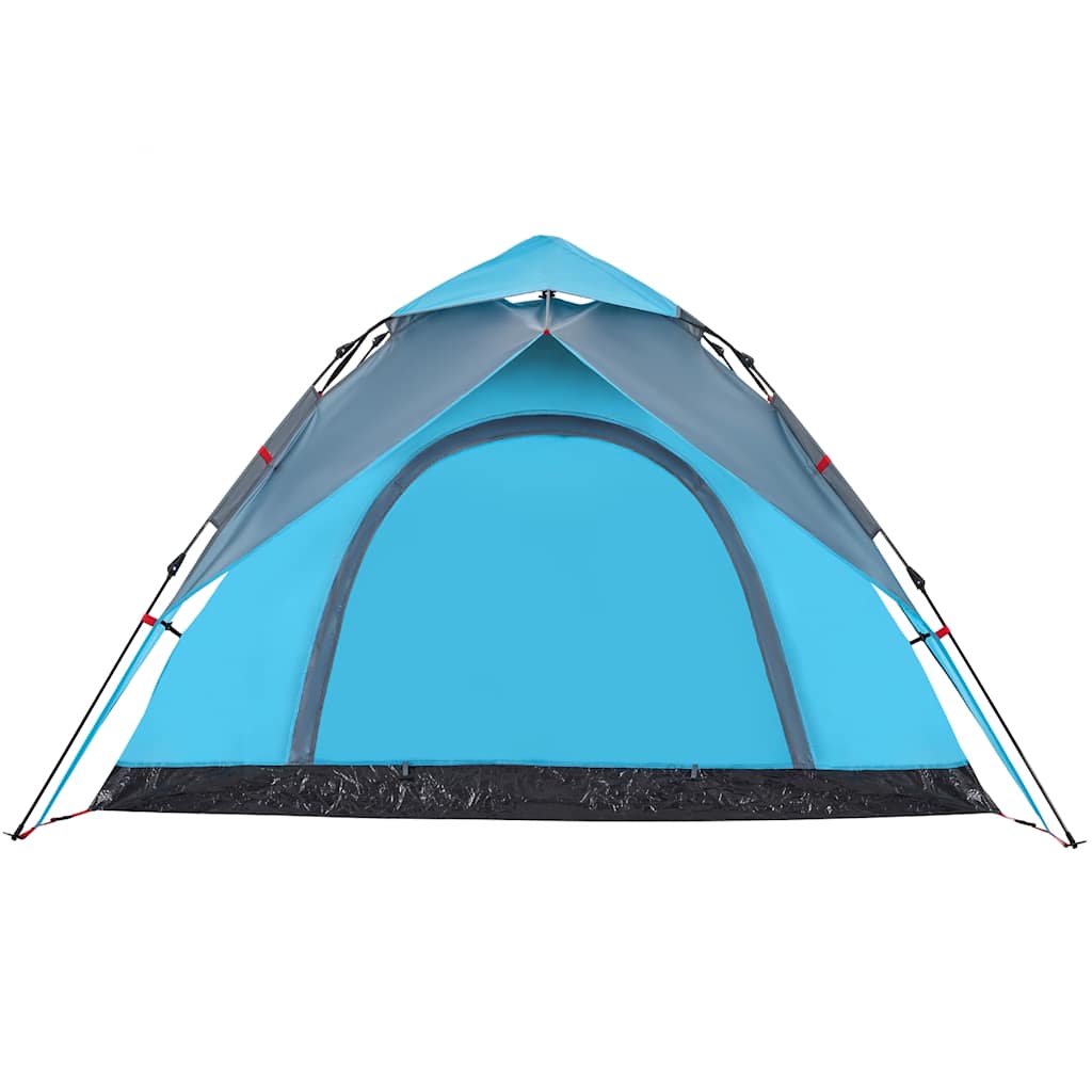 Kuppel-Campingzelt 5 Personen Weiß Verdunkelt Quick Release