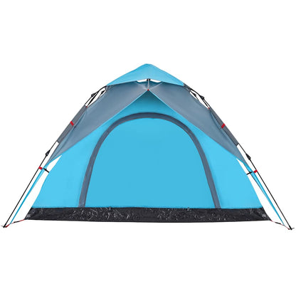 Kuppel-Campingzelt 5 Personen Weiß Verdunkelt Quick Release