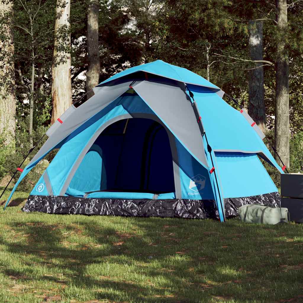 Kuppel-Campingzelt 5 Personen Weiß Verdunkelt Quick Release