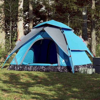 Kuppel-Campingzelt 5 Personen Weiß Verdunkelt Quick Release