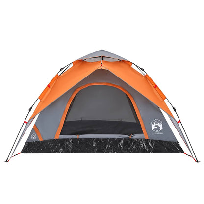 Kuppel-Campingzelt 5 Personen Weiß Verdunkelt Quick Release