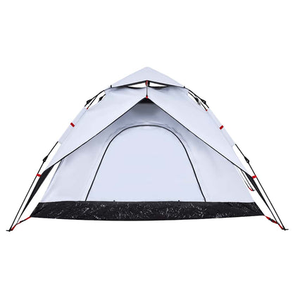 Kuppel-Campingzelt 5 Personen Weiß Verdunkelt Quick Release