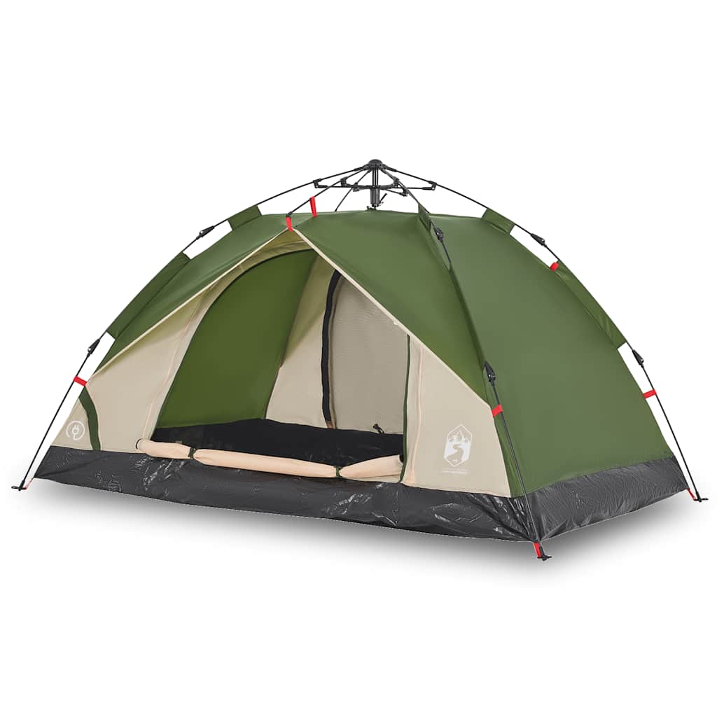 Kuppel-Campingzelt 2 Personen Weiß Verdunkelt Quick Release