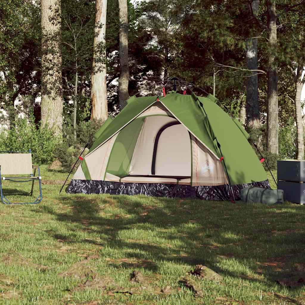 Kuppel-Campingzelt 2 Personen Weiß Verdunkelt Quick Release