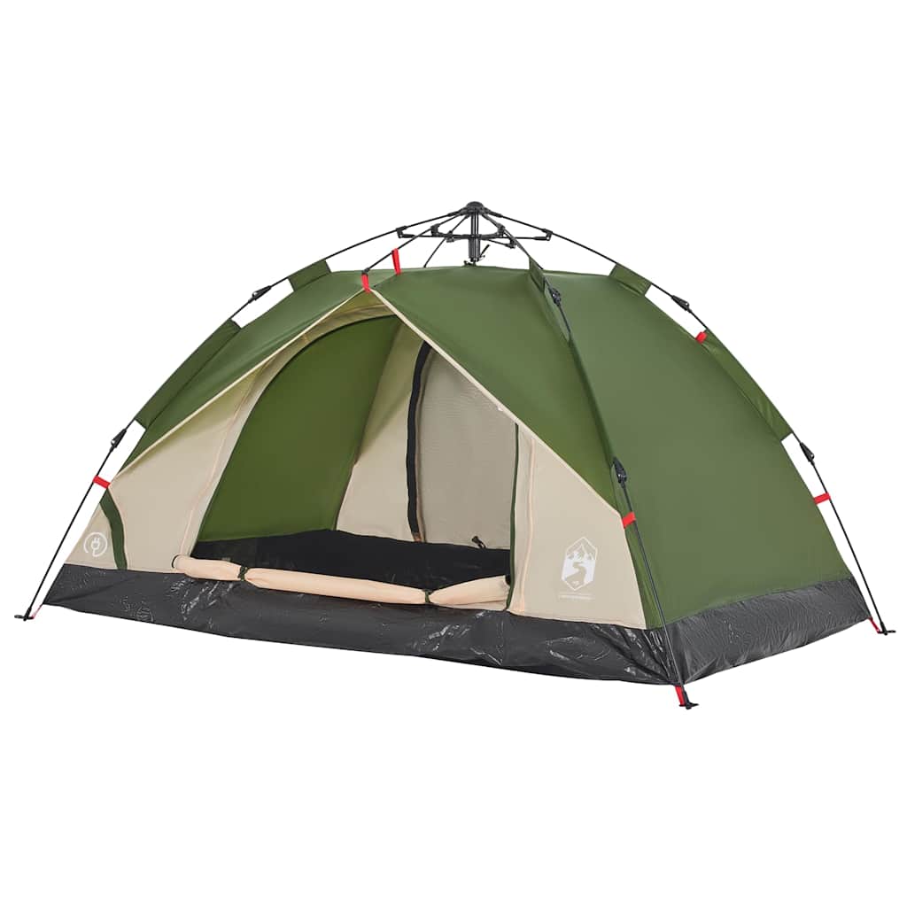 Kuppel-Campingzelt 2 Personen Weiß Verdunkelt Quick Release