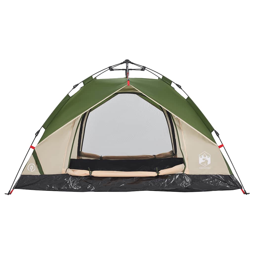 Kuppel-Campingzelt 2 Personen Weiß Verdunkelt Quick Release