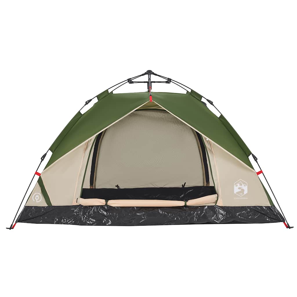 Kuppel-Campingzelt 2 Personen Weiß Verdunkelt Quick Release