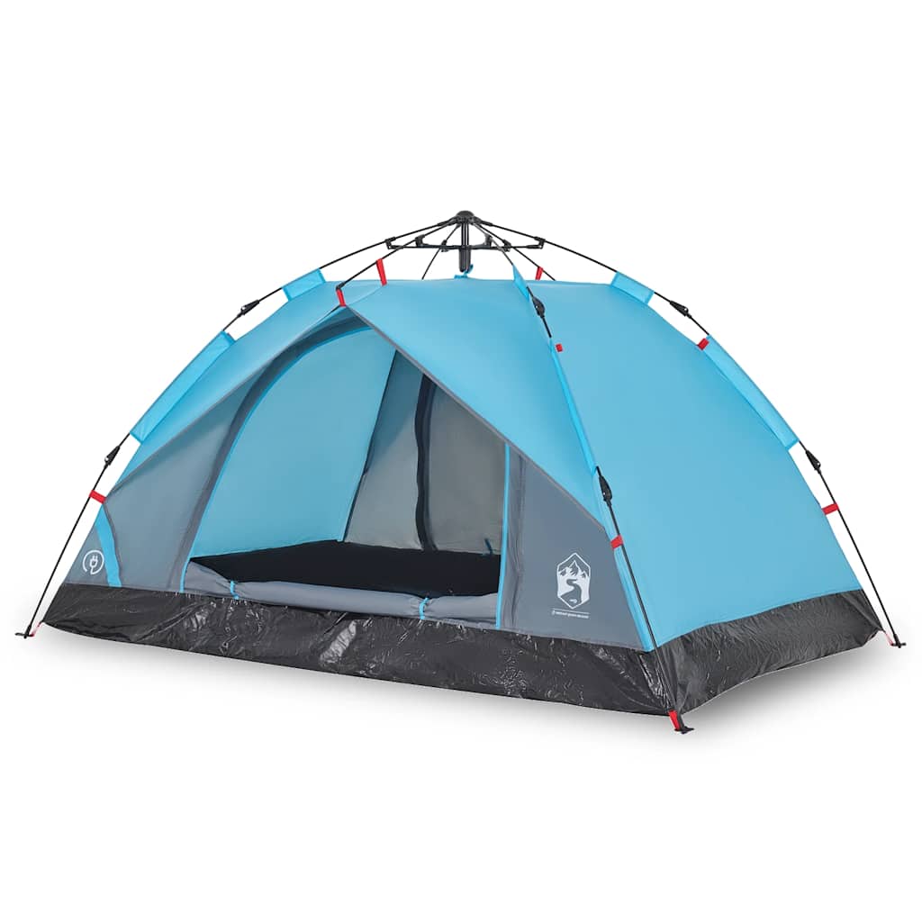 Kuppel-Campingzelt 2 Personen Weiß Verdunkelt Quick Release
