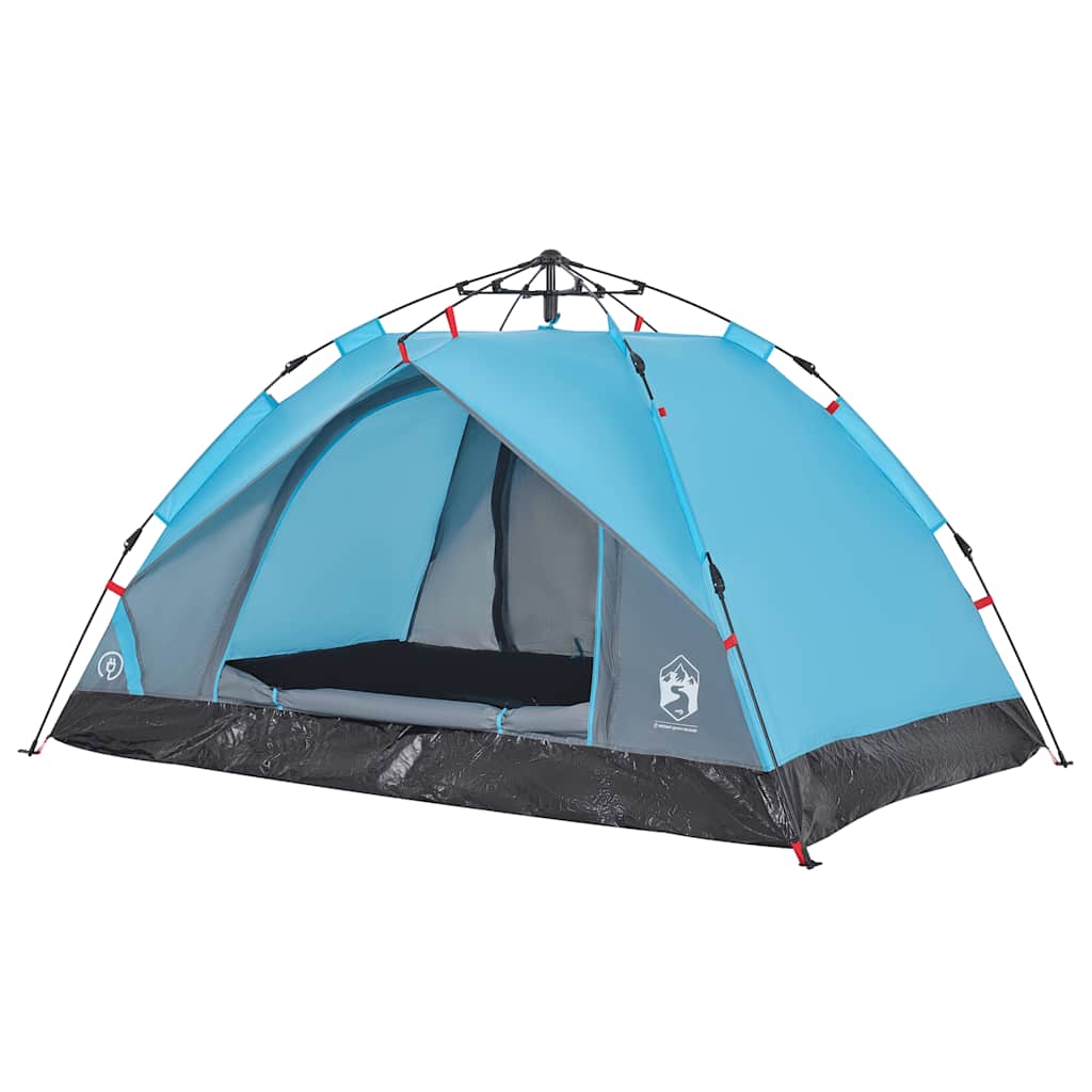 Kuppel-Campingzelt 2 Personen Weiß Verdunkelt Quick Release