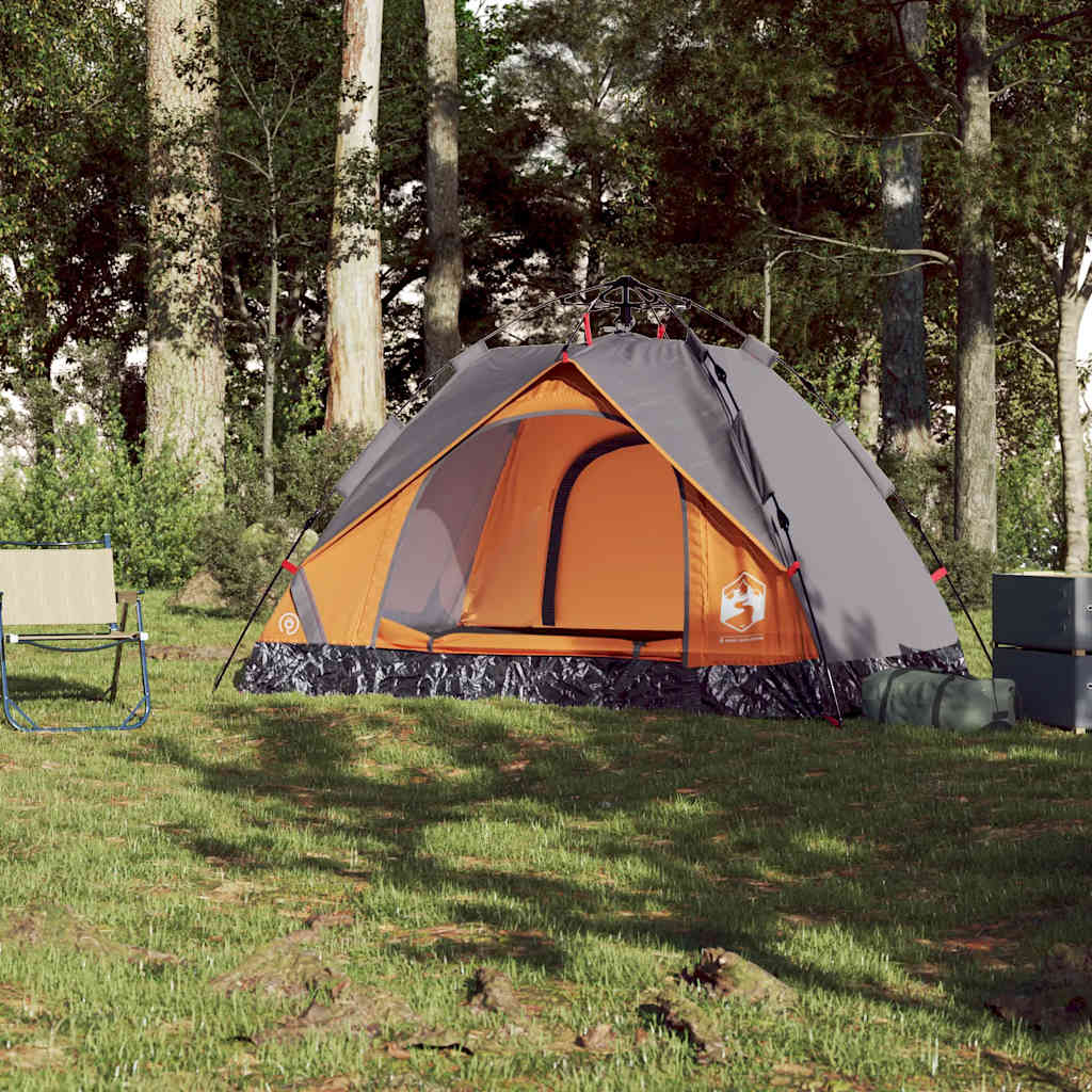 Kuppel-Campingzelt 2 Personen Weiß Verdunkelt Quick Release