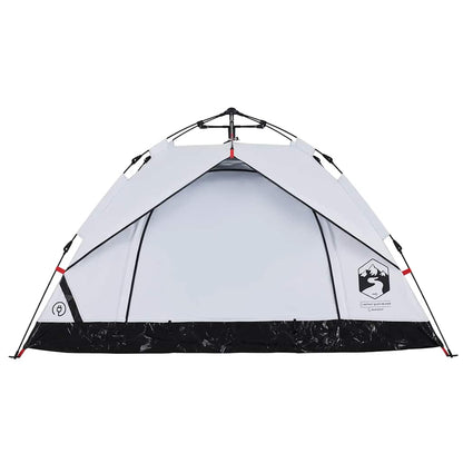Kuppel-Campingzelt 2 Personen Weiß Verdunkelt Quick Release