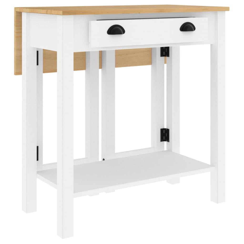 3-Tlg. Bar-Set Massivholz Kiefer Weiß