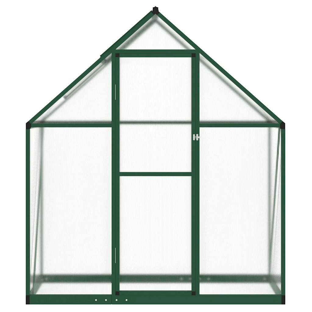 Gewächshaus mit Fundamentrahmen Silbern 169x58x195cm Aluminimum
