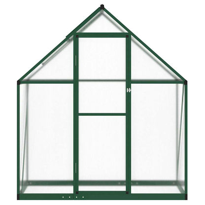 Gewächshaus mit Fundamentrahmen Silbern 169x58x195cm Aluminimum