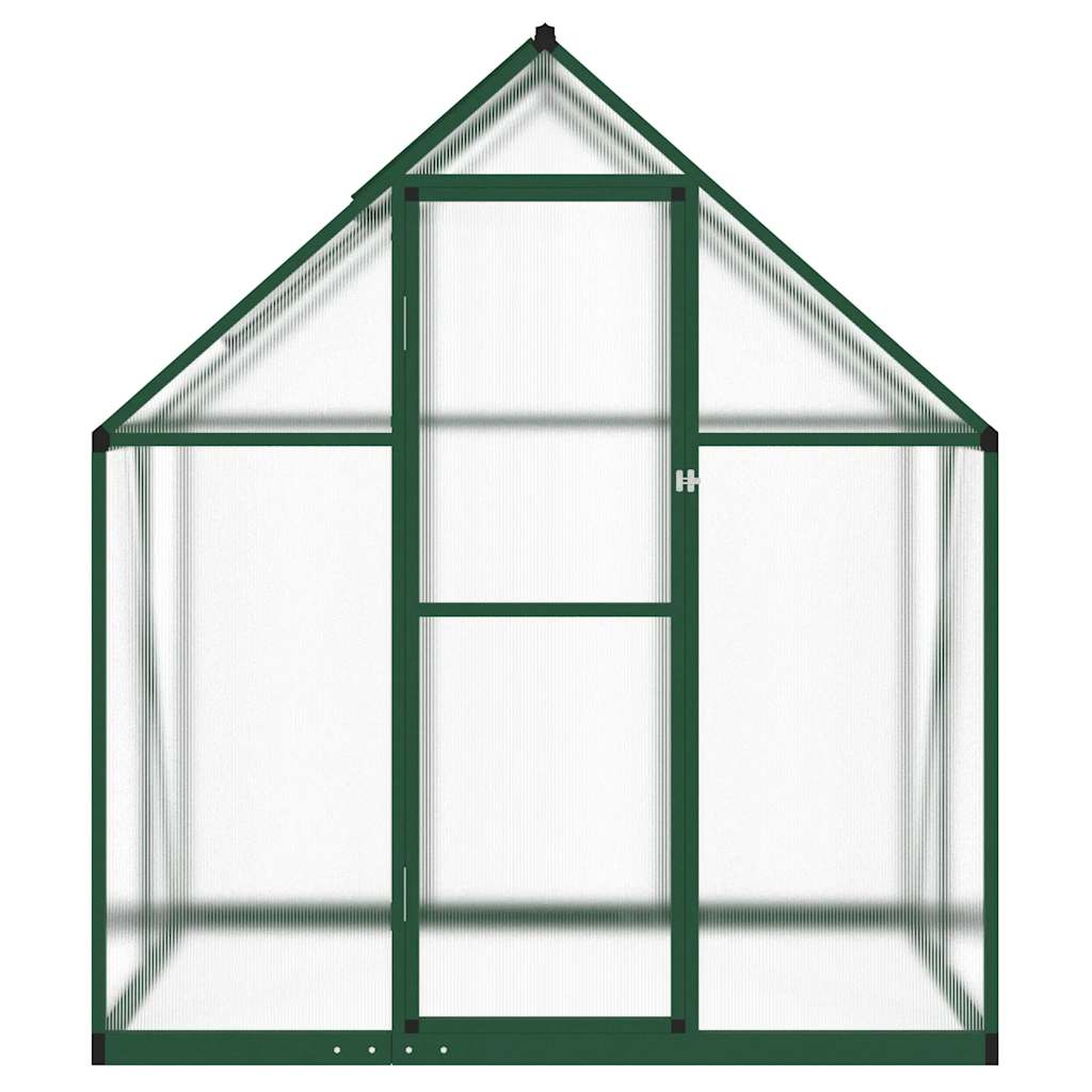 Gewächshaus mit Fundamentrahmen Silbern 169x58x195cm Aluminimum