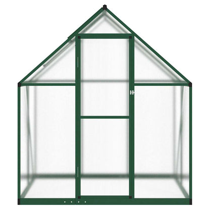 Gewächshaus mit Fundamentrahmen Silbern 169x58x195cm Aluminimum