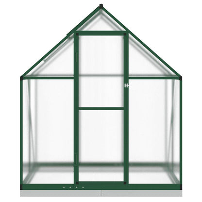 Gewächshaus mit Fundamentrahmen Silbern 169x58x195cm Aluminimum