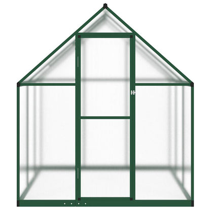 Gewächshaus mit Fundamentrahmen Silbern 169x58x195cm Aluminimum