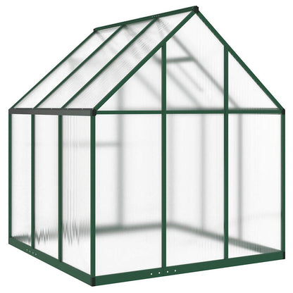 Gewächshaus mit Fundamentrahmen Silbern 169x58x195cm Aluminimum