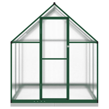 Gewächshaus mit Fundamentrahmen Silbern 169x58x195cm Aluminimum