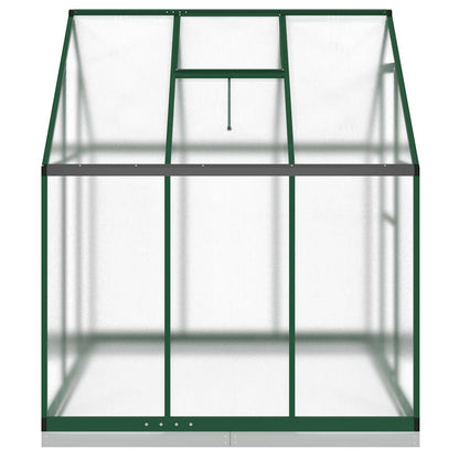 Gewächshaus mit Fundamentrahmen Silbern 169x58x195cm Aluminimum