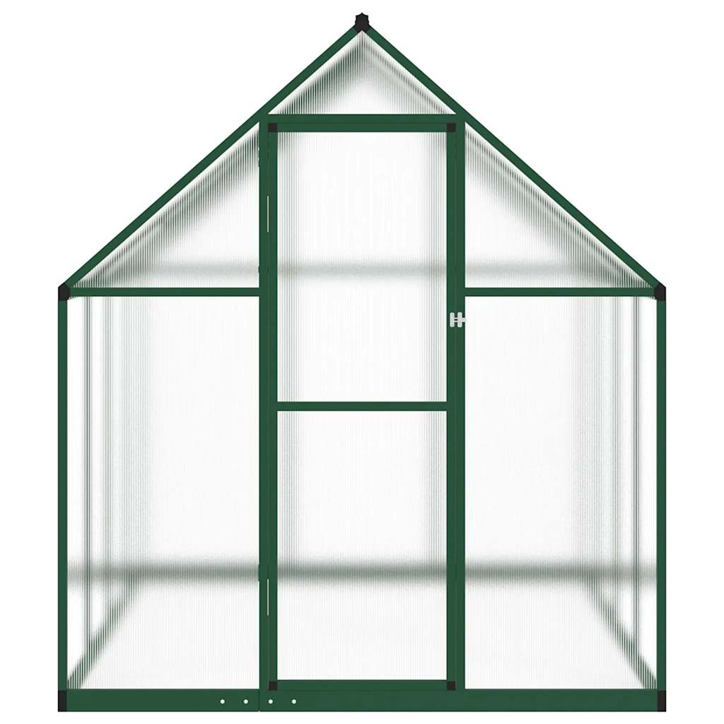Gewächshaus mit Fundamentrahmen Silbern 169x58x195cm Aluminimum