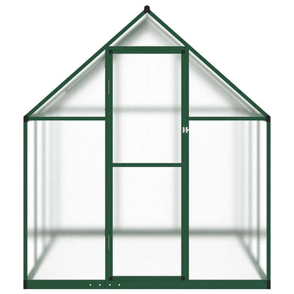 Gewächshaus mit Fundamentrahmen Silbern 169x58x195cm Aluminimum