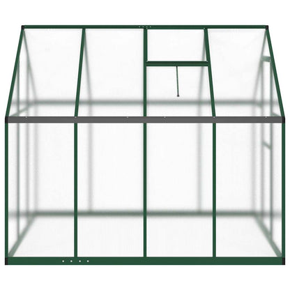 Gewächshaus mit Fundamentrahmen Silbern 169x58x195cm Aluminimum